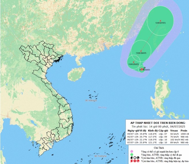 Tropical depression likely to strengthen into storm